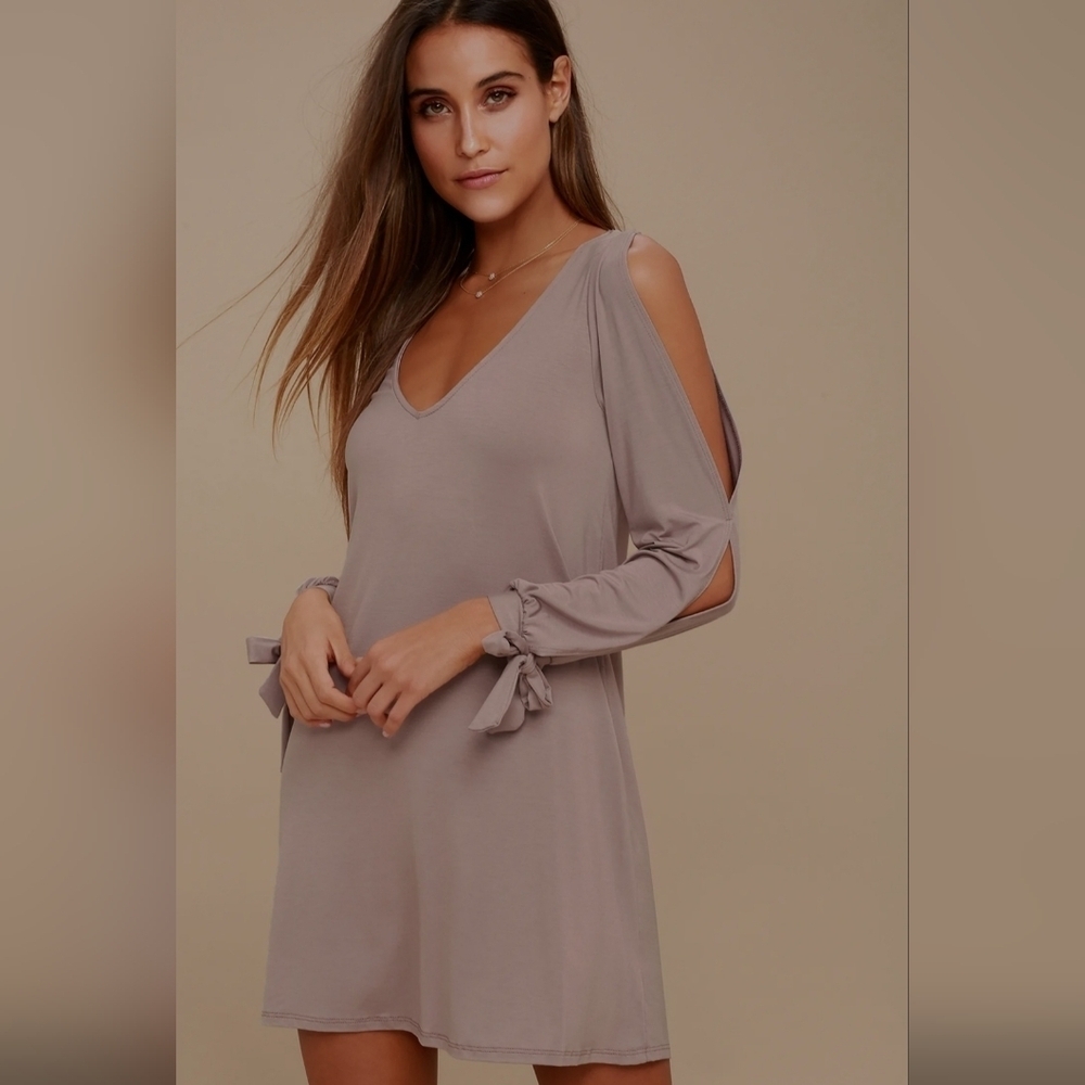 Lulu's Glory of Love Shift Dress in Mauve, VGUC, Size S
